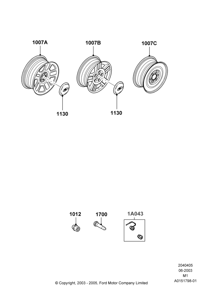 05G - Wheels, With 15" Wheels; 09/JUN/2003-22/DEC/2003