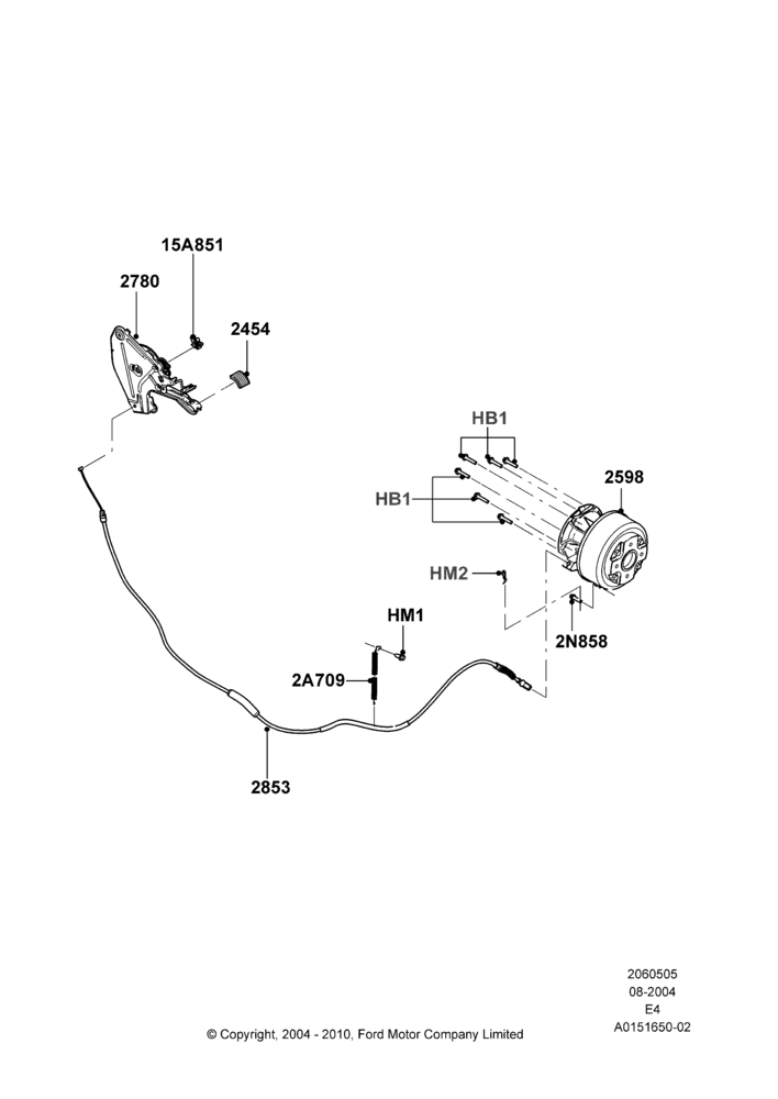 05C - Parking Brake, Ford 450 Series; 02/AUG/2004-16/OCT/2006