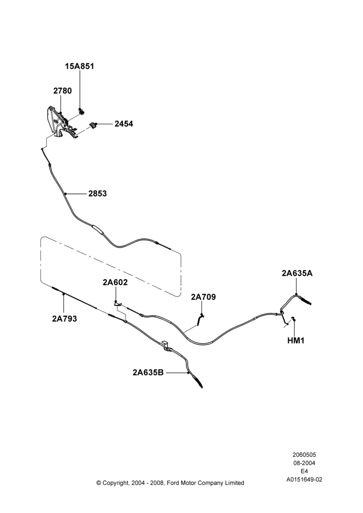 05B - Parking Brake, Ford 250 Series, Ford 350 Series; 02/AUG/2004-16/OCT/2006