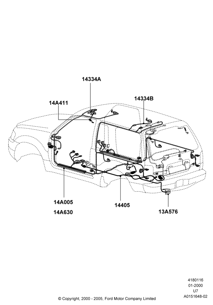 16 - Wiring - Body And Roof Console; 31/JAN/2000-09/MAY/2003