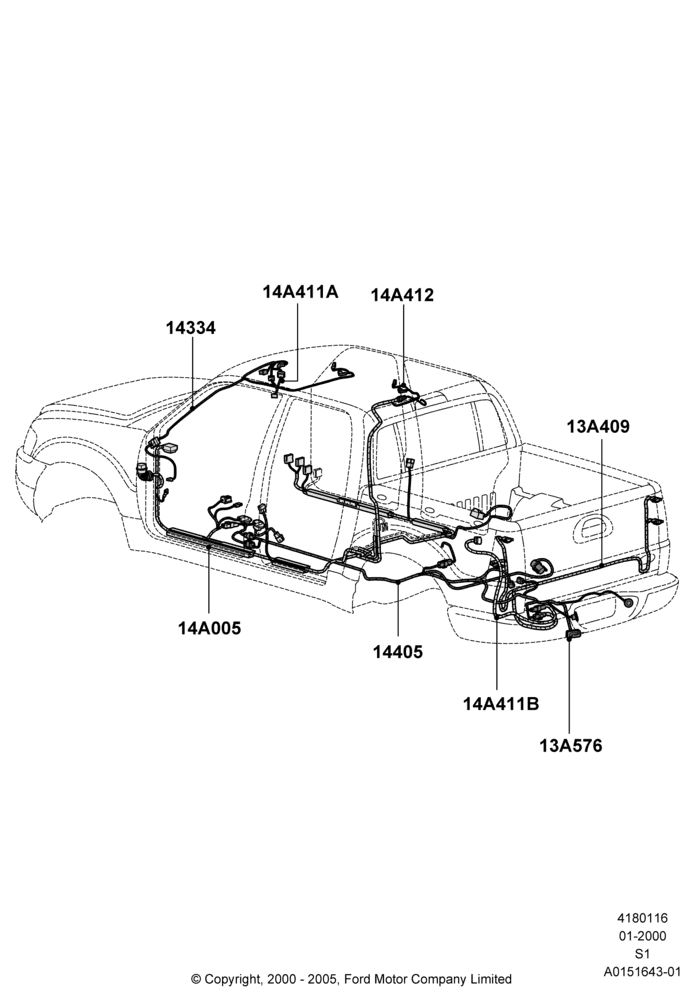 16 - Wiring - Body And Roof Console; 31/JAN/2000-30/JUN/2005