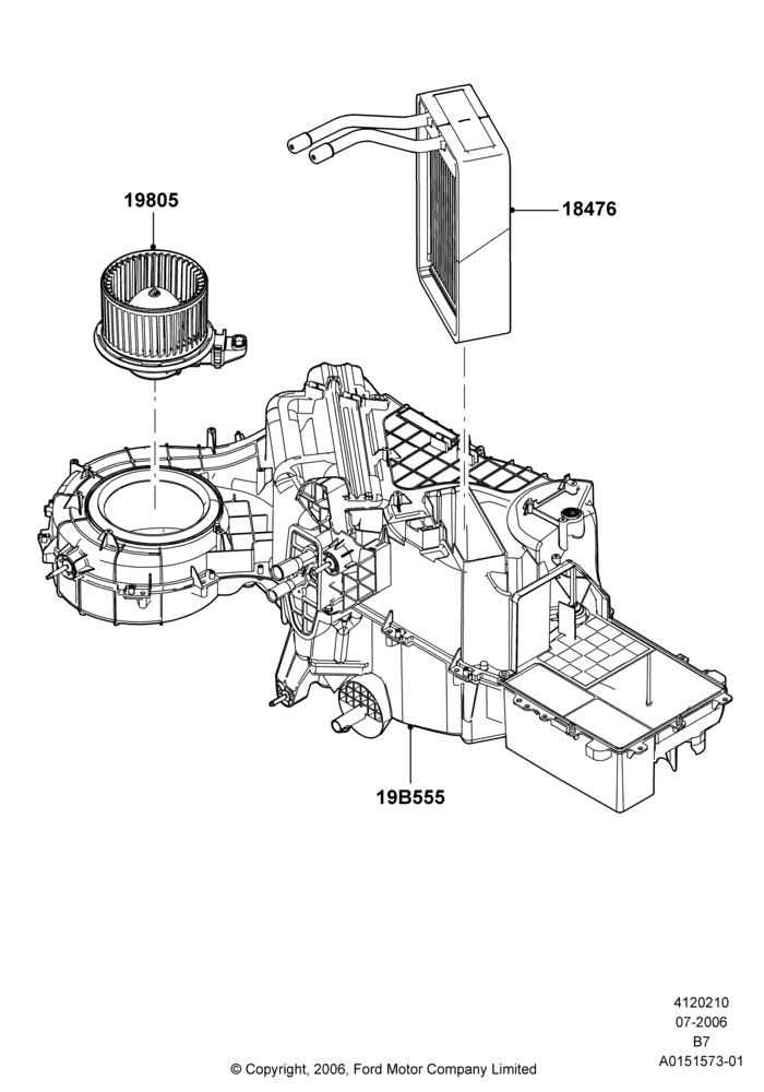 10C - Heater/Air Cond.Internal Components; 02/AUG/2006-15/SEP/2008