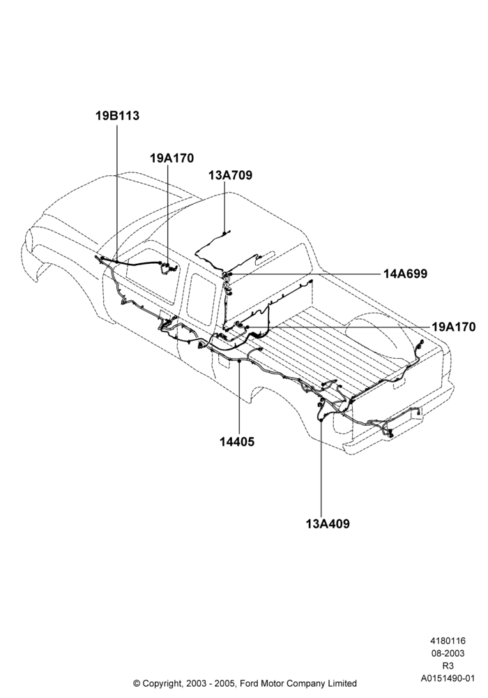16B - Wiring - Body And Roof Console, Super Cab, Super Cab - 4 Door; 04/AUG/2003-16/DEC/2011
