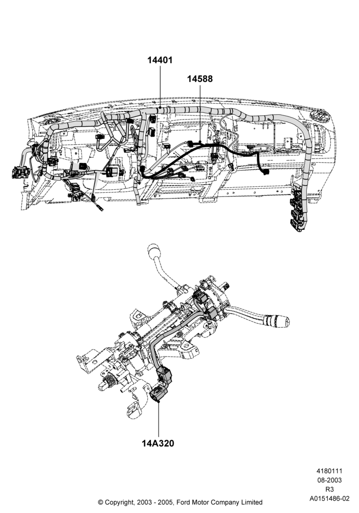 11 - Wiring - Dash And Floor Console; 04/AUG/2003-16/DEC/2011