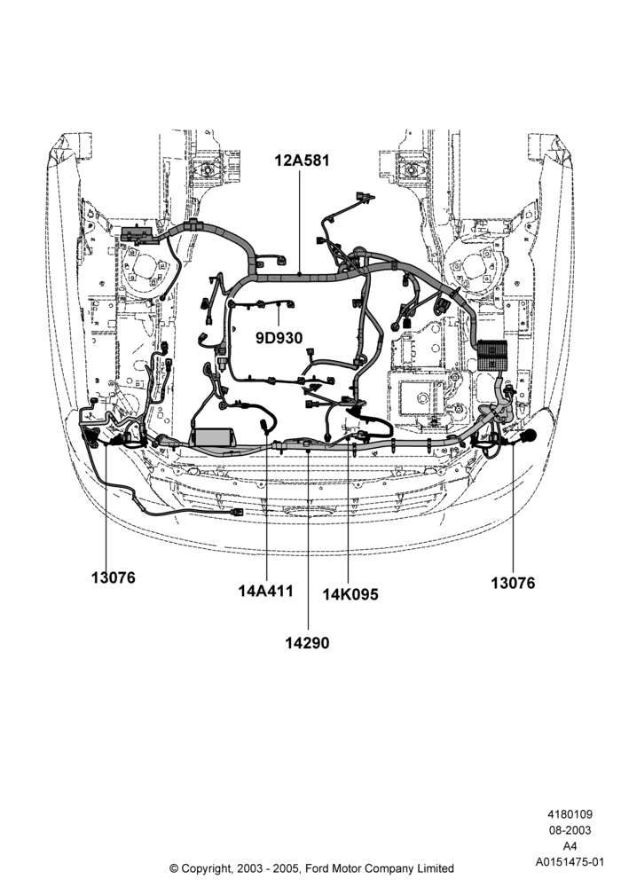 09A - Wiring - Engine And Transmission, Ford Series; 25/AUG/2003-02/JAN/2007