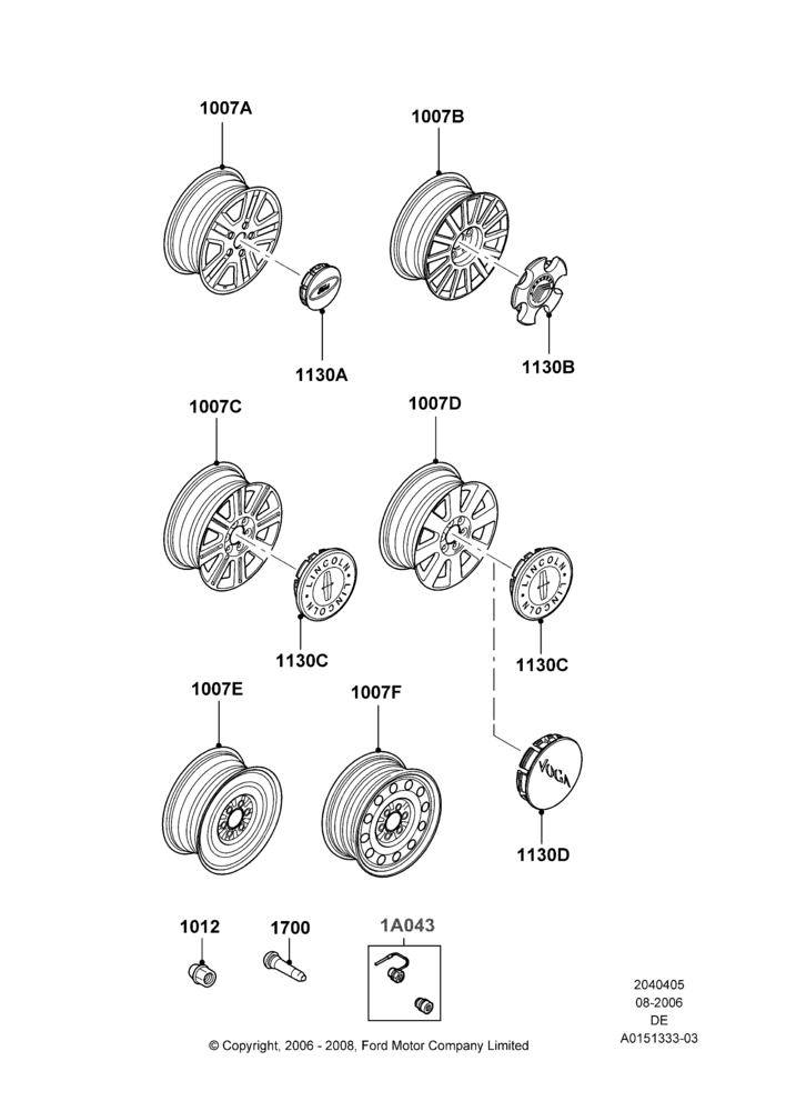 05D - Wheels, With 17" Wheels; 30/AUG/2006-04/FEB/2009