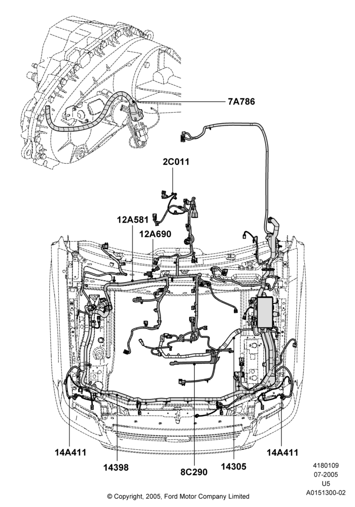 09C - Wiring - Engine And Transmission, 4.0L V6 12V SOHC EFI; 19/JUL/2005-07/AUG/2006