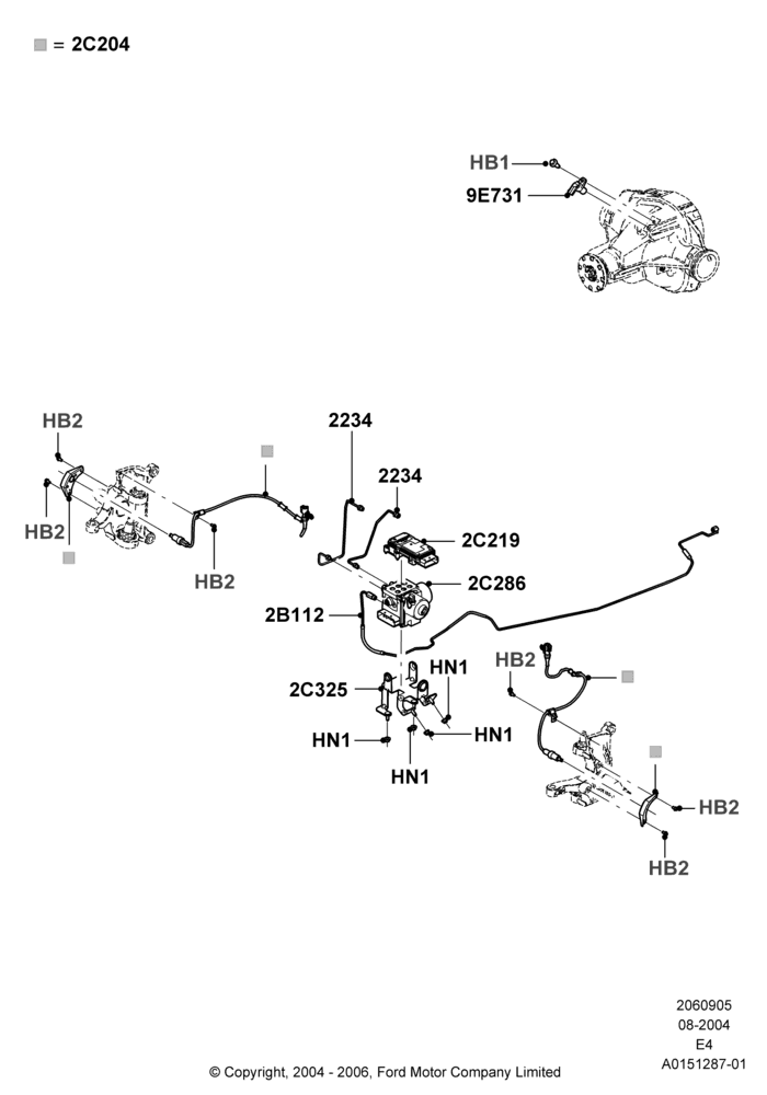 05C - Anti-Lock Braking System, Ford 450 Series; 02/AUG/2004-06/AUG/2007