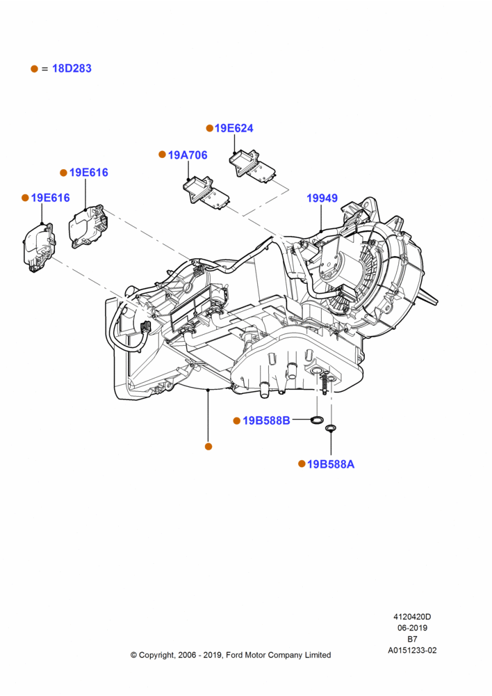 20D - Auxiliary A/C External Components, 131"/3327.4MM Wheelbase; 02/AUG/2006-30/JUN/2017