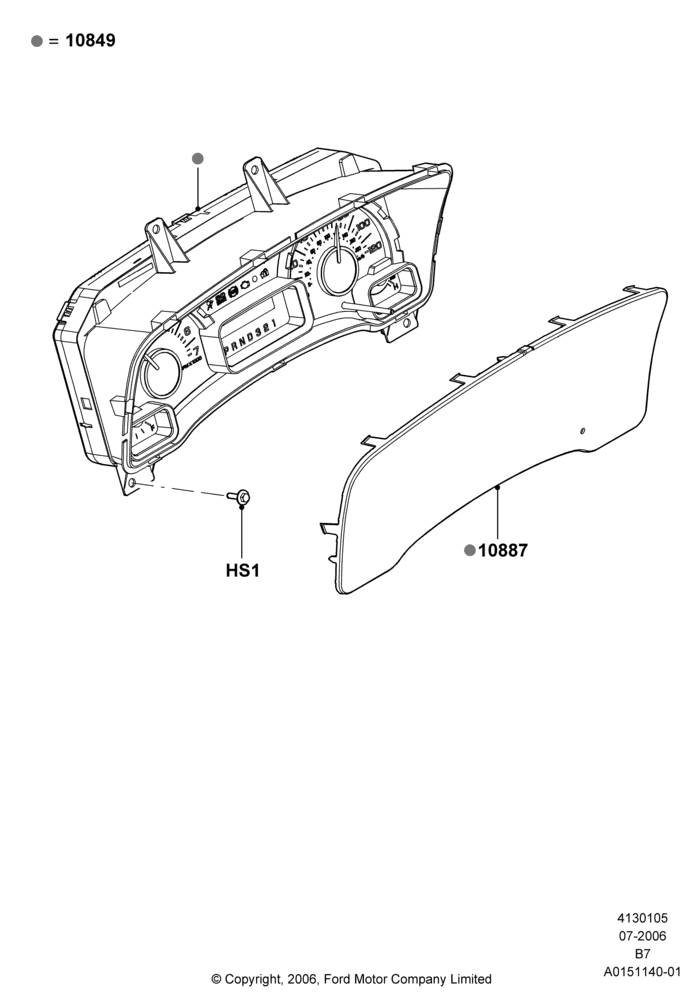 05C - Instrument Cluster; 02/AUG/2006-11/AUG/2014