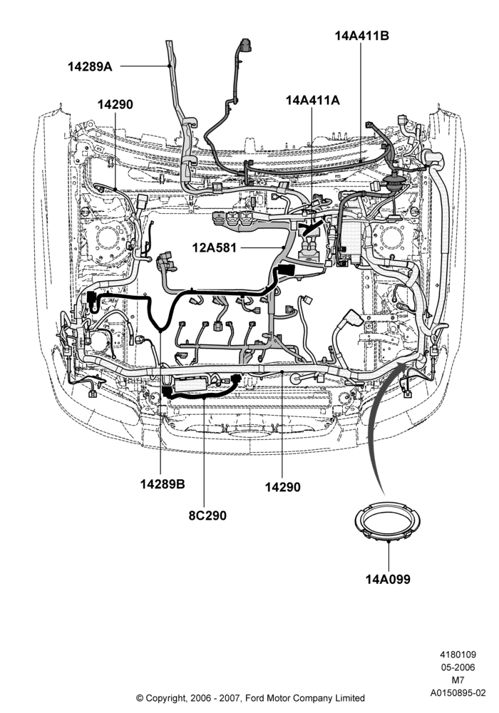 09B - Wiring - Engine And Transmission, With Hybrid Version; 01/MAY/2006-27/JUL/2009