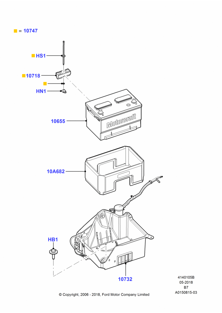 05B - Battery and Mountings; 02/AUG/2006-30/JUN/2017