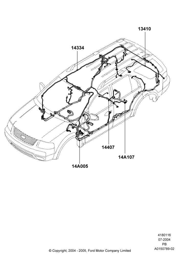 16B - Wiring - Body And Roof Console; 18/JUL/2005-01/MAY/2006