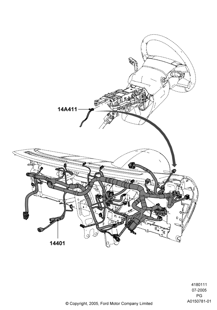 11A - Wiring - Dash And Floor Console; 12/JUL/2004-18/JUL/2005