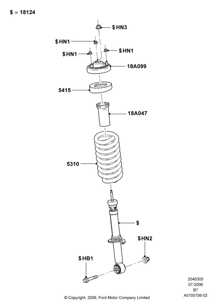 05C - Front Suspension Struts and Springs, With Standard Suspension; 02/AUG/2006-10/MAR/2010