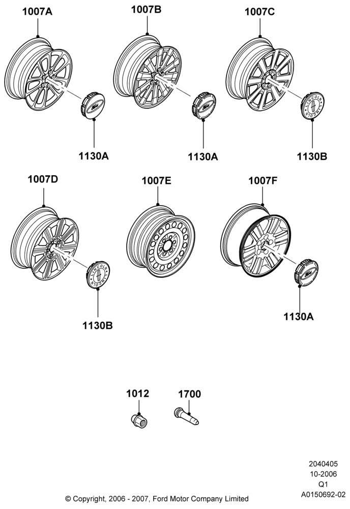 05B - Wheels, With 18" Wheels; 06/NOV/2006-01/JUN/2009
