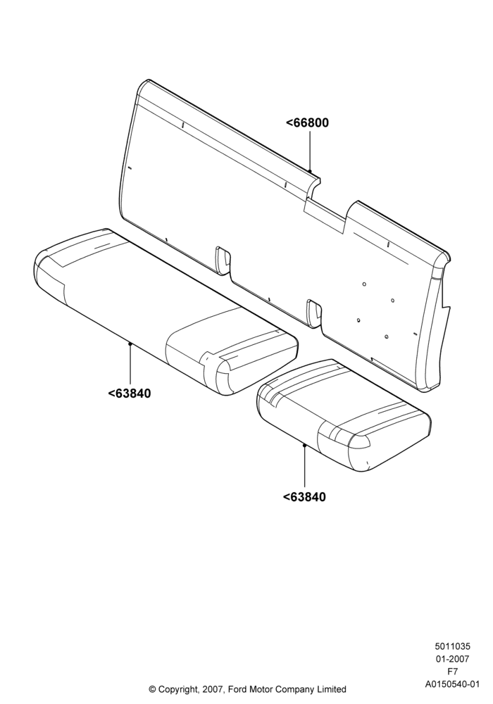 35E - Rear Seat Pads/Valances & Heating, Super Cab; 18/DEC/2006-12/FEB/2010