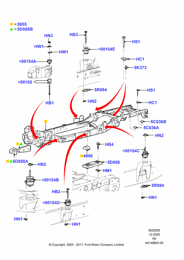 Chassis Frame, Crew Cab