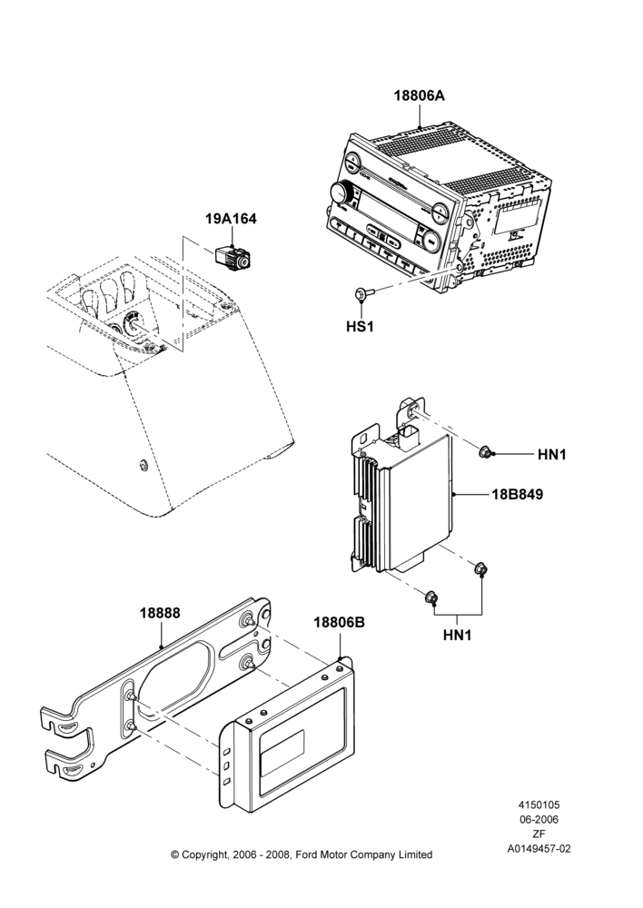 05E - Audio Equipment - Original Fit, Satellite Digital Broadcast, With Sub Woofer Sound System; 05/JUN/2006-26/FEB/2009