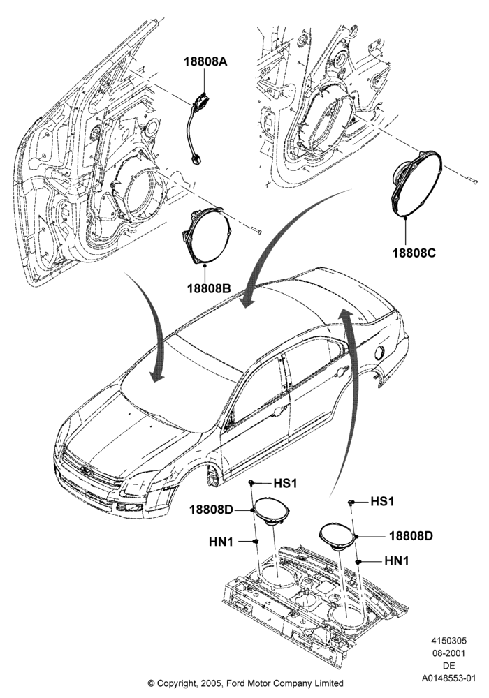 05C - Speakers, With Audiophile Sound System; 01/AUG/2005-04/FEB/2009