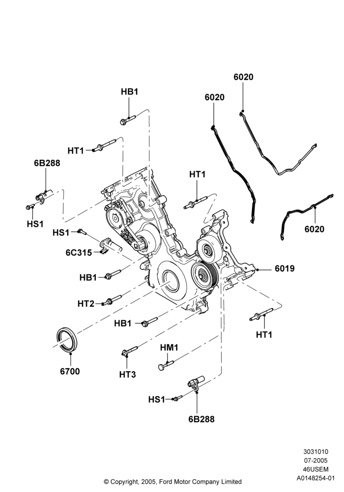 Timing Gear Covers, 4.6L 3V V8