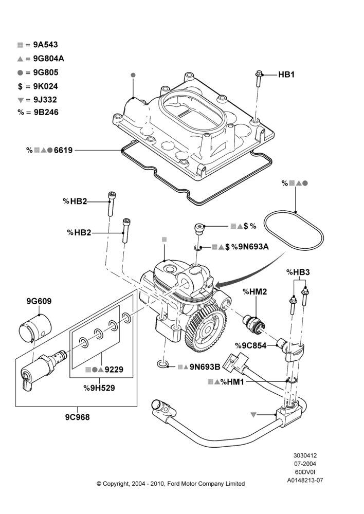 12A - Fuel Injection Pump - Diesel, 6.0L OHV Diesel V8; 19/JUL/2004-18/DEC/2006
