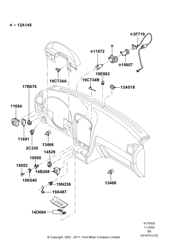 05B - Instrument Panel Related Parts; 18/NOV/2002-01/JUL/2005