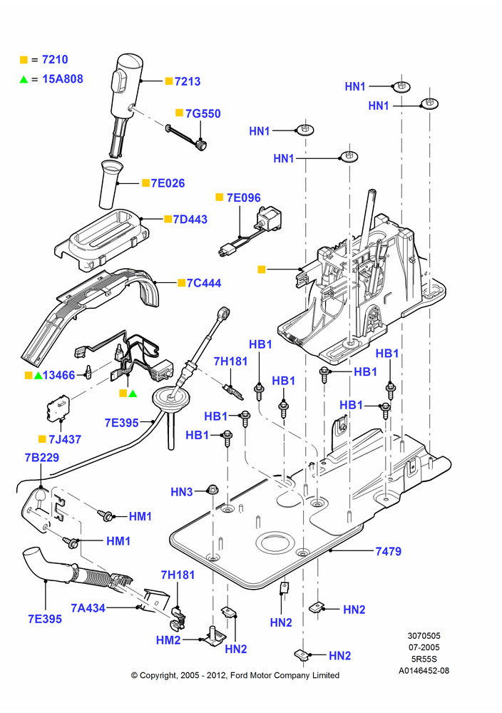 05E - Gear Change-Automatic Transmission, 5 Speed Auto Transmission 5R55S; 19/JUL/2005-07/AUG/2006