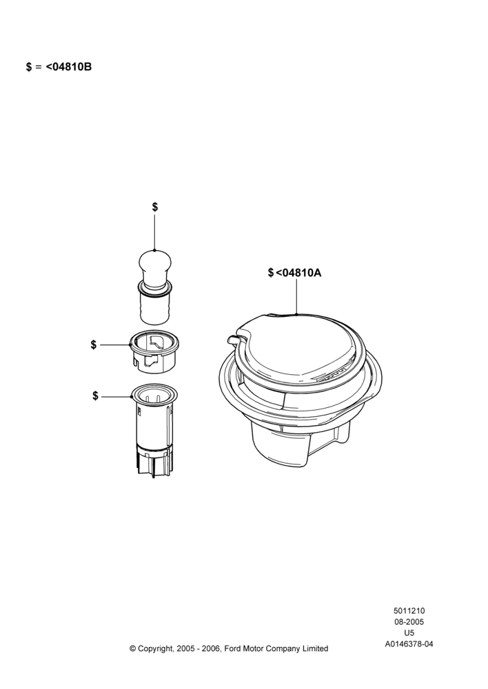 10X - Console - Floor, Less Smokers Package, Accessory; 19/JUL/2005-16/DEC/2010