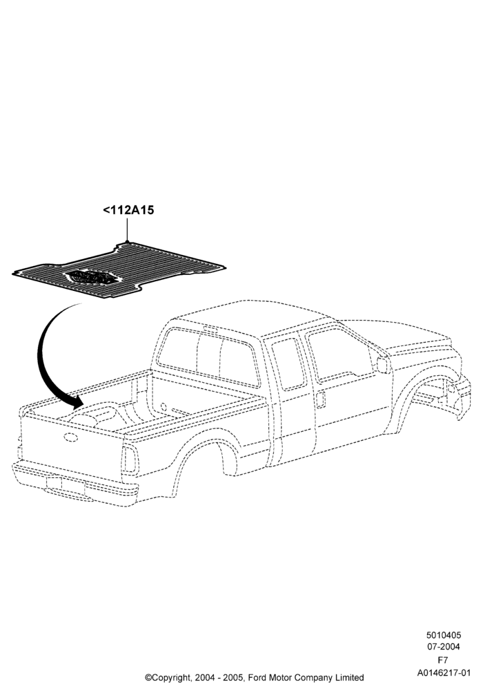 05F - Pick Up Box/Tailgate and Tonneau, 'Harley Davidson' Version Package, Production Installed; 19/JUL/2004-12/FEB/2010