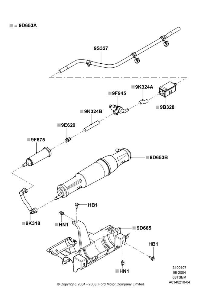 07A - Fuel Vapour System, 6.8L SOHC EFI NA V10 Gas, With Aft-Of-Axle Fuel Tank; 02/AUG/2004-18/APR/2005