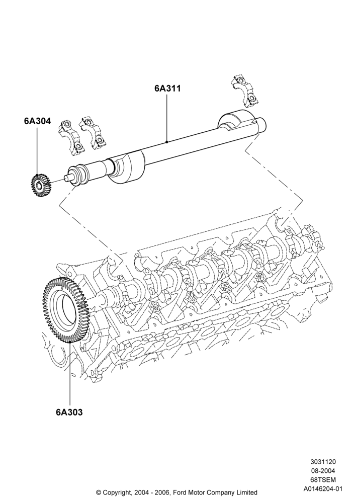 20A - Balance Shafts and Drive, 6.8L SOHC EFI NA V10 Gas; 02/AUG/2004
