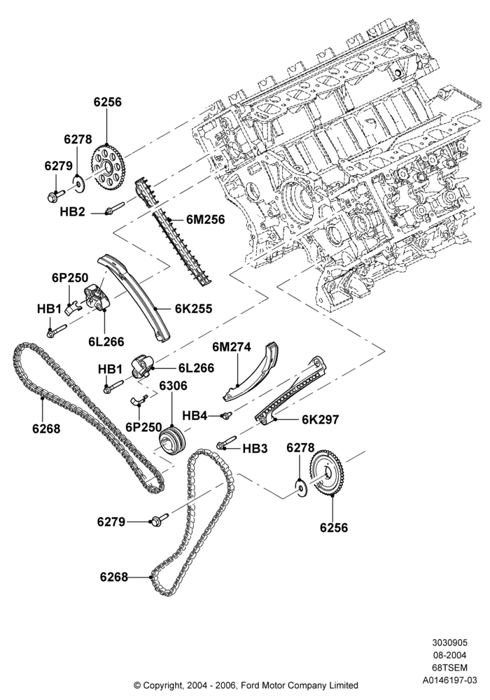Timing Gear, 6.8L SOHC EFI NA V10 Gas