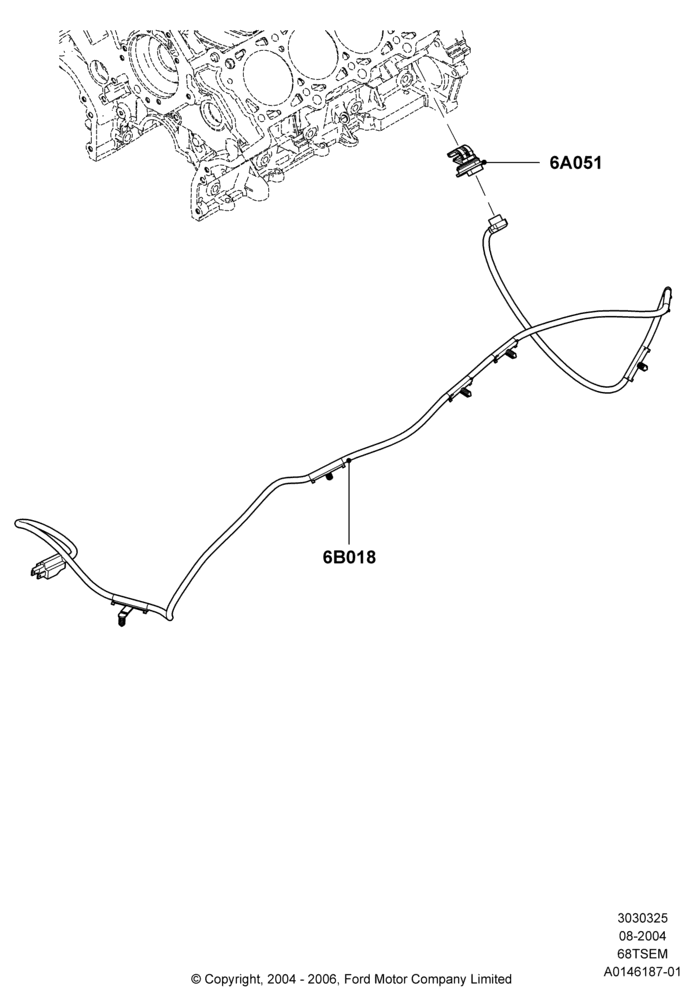 Engine Heater, 6.8L SOHC EFI NA V10 Gas