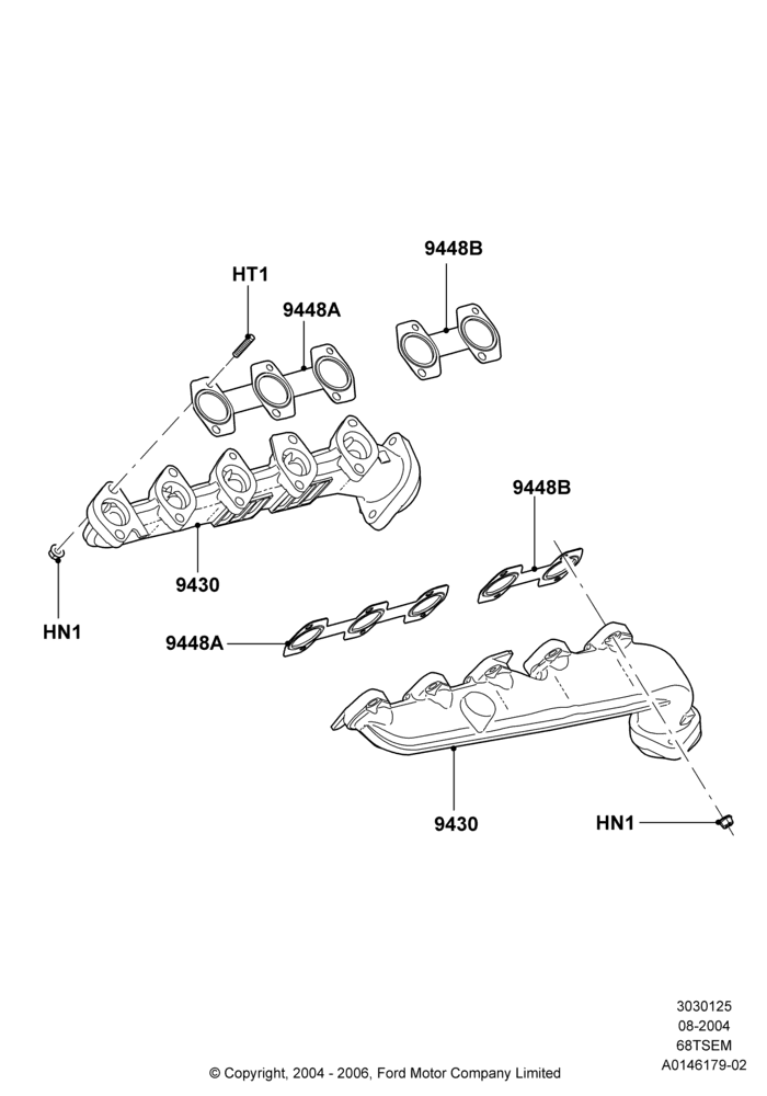 Exhaust Manifold, 6.8L SOHC EFI NA V10 Gas