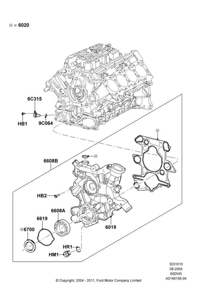 Timing Gear Covers, 6.0L OHV Diesel V8 DI