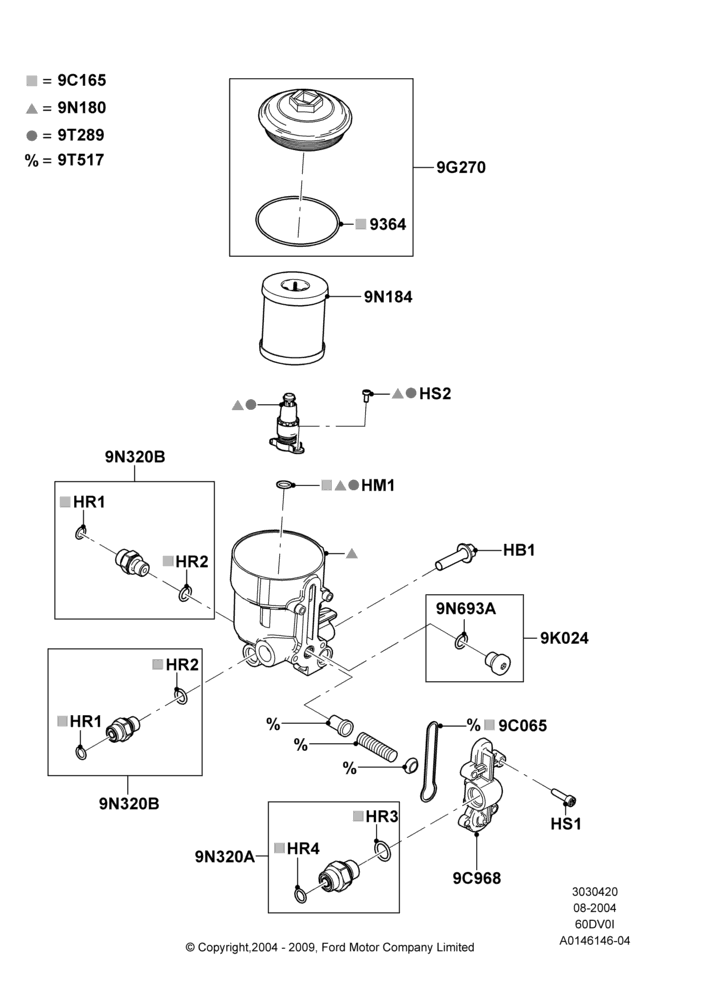 Fuel Filter, 6.0L OHV Diesel V8 DI