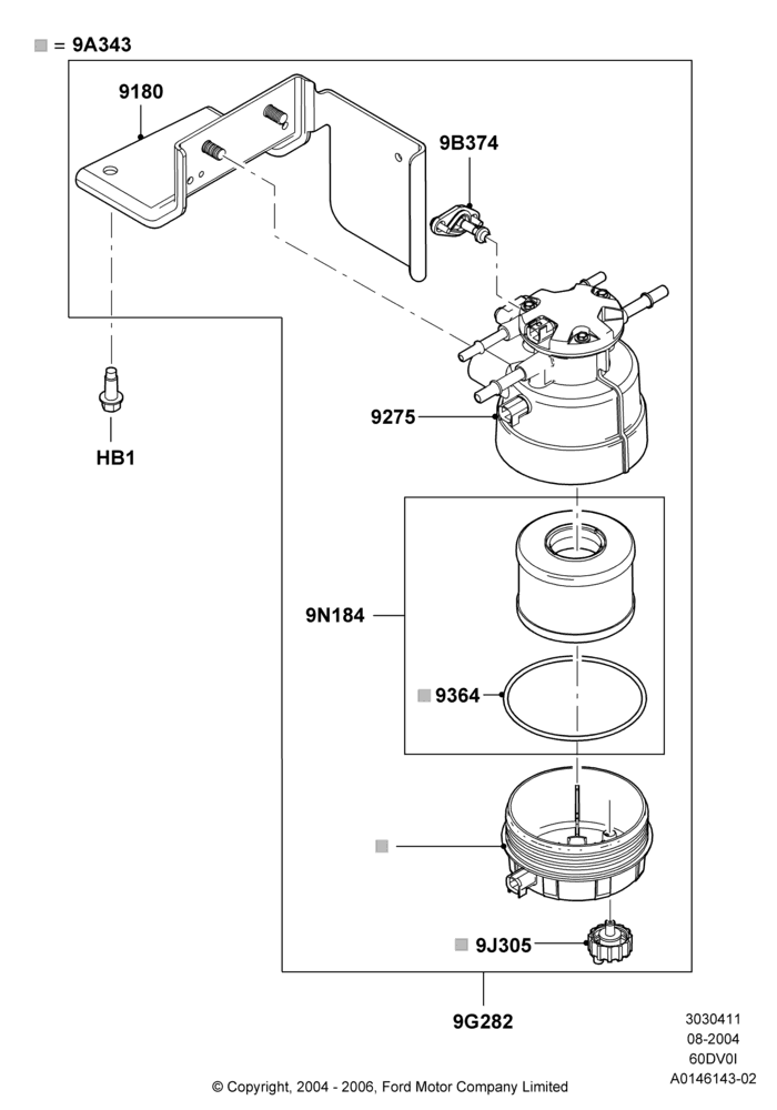 11B - FUEL PUMP - IN LINE, 6.0L  OHV Diesel V8 DI; 02/AUG/2004-26/JUL/2010