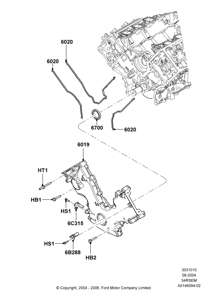 Timing Gear Covers, 5.4L Modular SOHC V8
