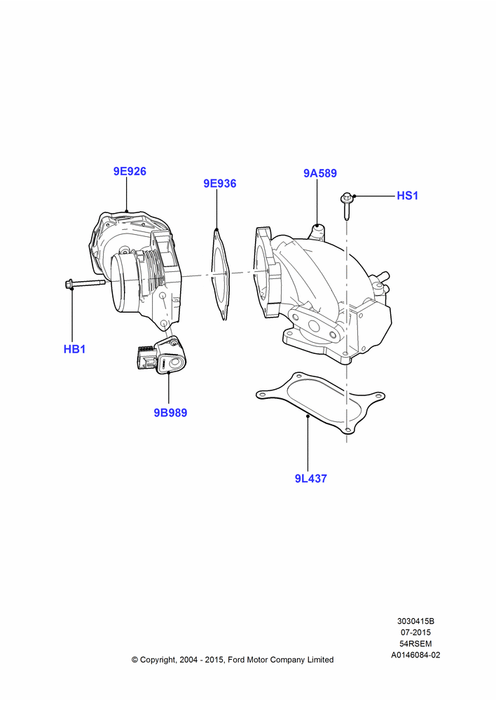 15B - Throttle Housing, 5.4L Modular SOHC V8; 02/AUG/2004-18/AUG/2008