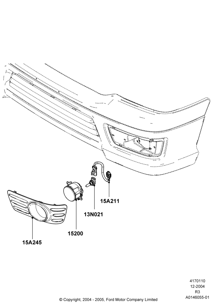 Front Fog Lamps, STX Package, With Front Fog Lamps