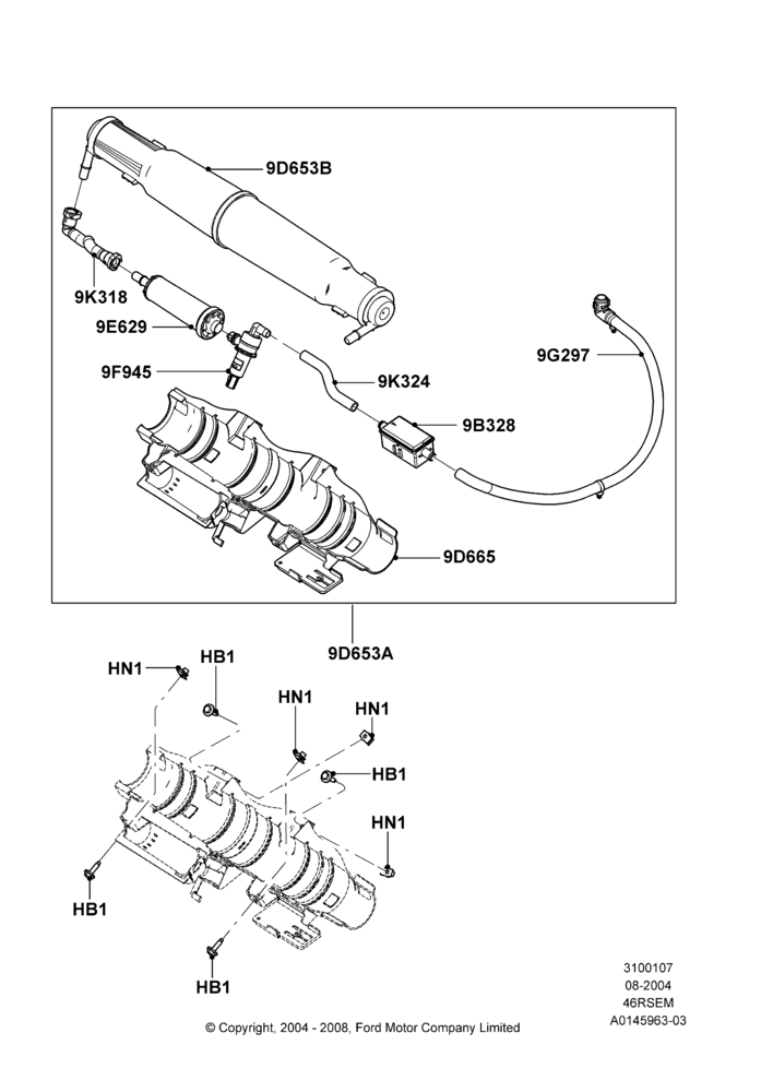 07E - Fuel Vapour System, Romeo 4.6 SOHC EFI; 02/AUG/2004-15/SEP/2005