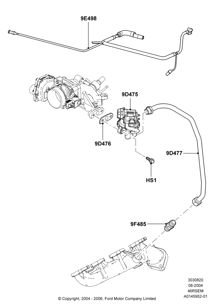 Exhaust Gas Recirculation, Romeo 4.6 SOHC EFI