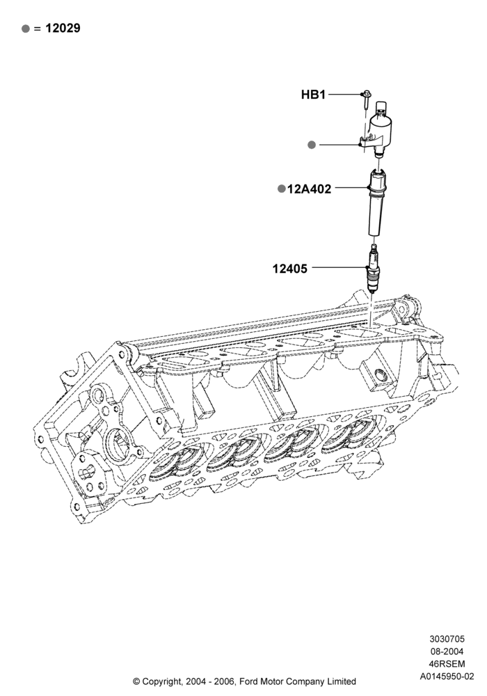 05E - Ignition Coil and Wires/Spark Plugs, Romeo 4.6 SOHC EFI; 02/AUG/2004-04/AUG/2014