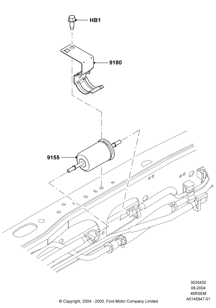 Fuel Filter, Romeo 4.6 SOHC EFI