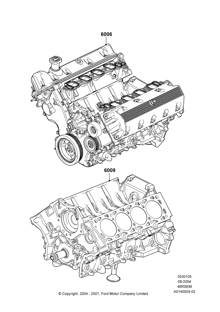 05D - Service Engine and Short Block, Romeo 4.6 SOHC EFI; 02/AUG/2004-04/AUG/2014