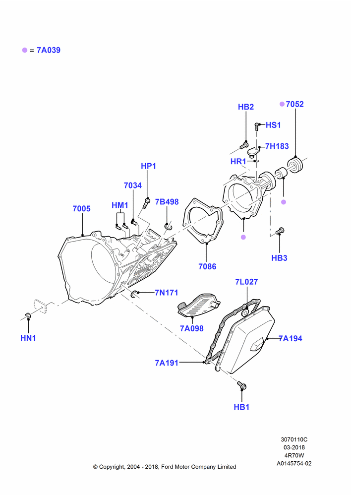 10C - Transmission External Components, 4 Spd A/T AODEW/4R70E W/TSS, 4 Spd A/T AODEW/4R75E W/TSS, 4 Speed Automatic 4R75E Livonia; 02/AUG/2004-04/AUG/2014