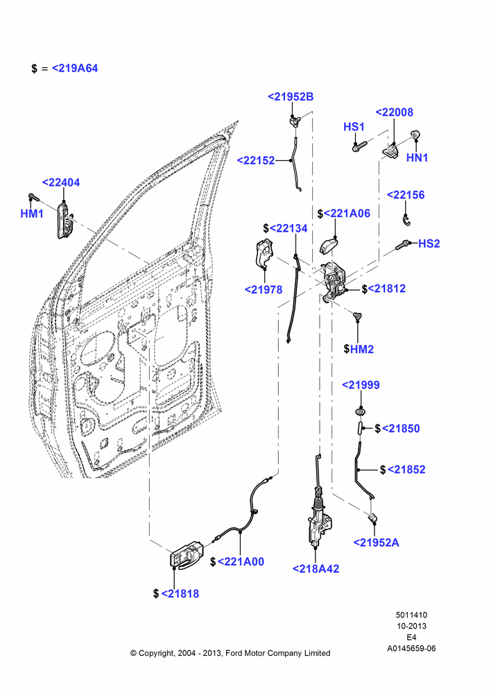 10 - Front Door Lock Controls; 02/AUG/2004
