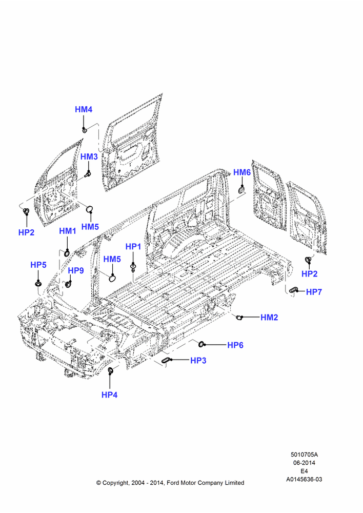 05A - Plugs - Body, Regular Van, Regular Wagon; 02/AUG/2004