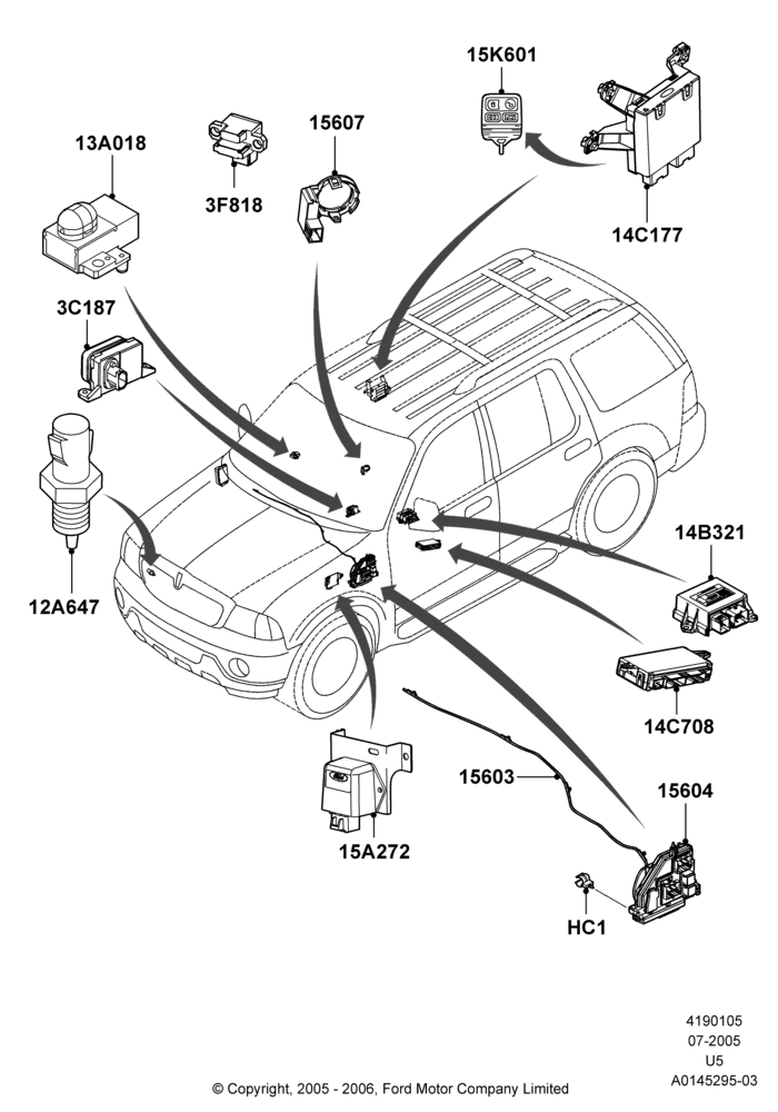 05B - Vehicle Modules and Sensors; 19/JUL/2005-16/DEC/2010